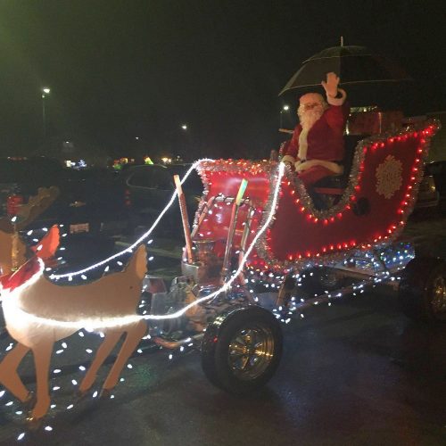 SANTA IN HIS RIDE