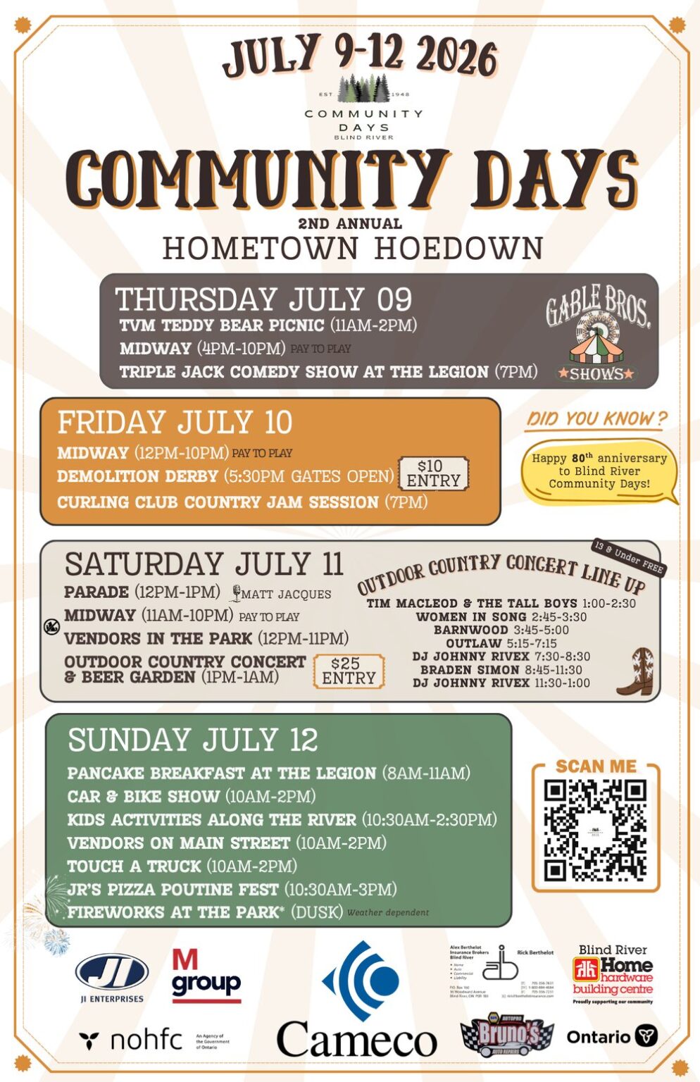 Blind River celebrates the 80th Annual Community Days this week ...